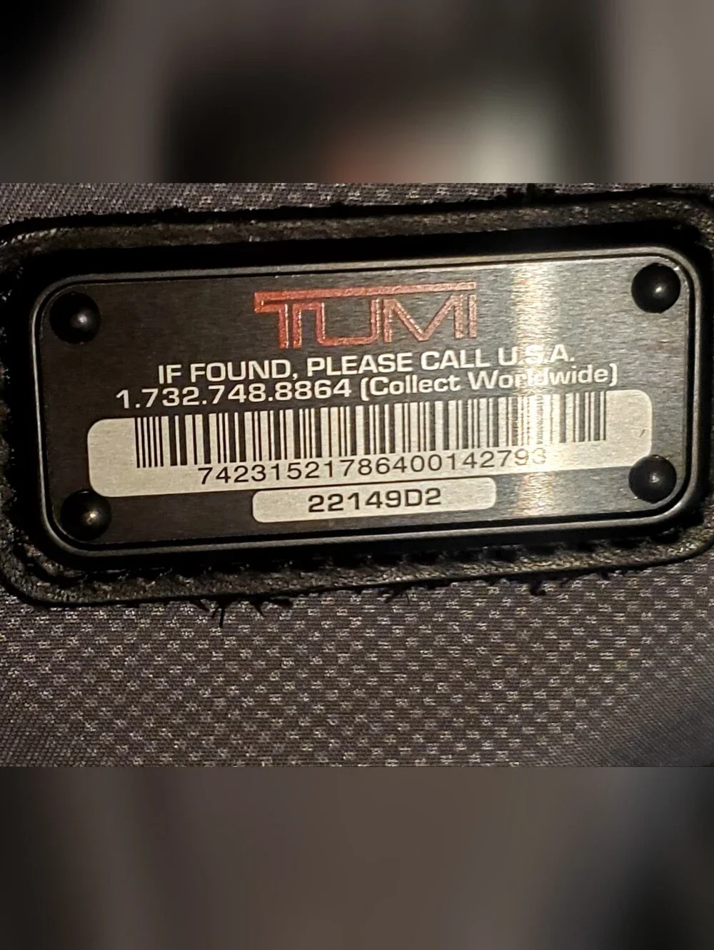 Tumi Alpha 2 Series Black Ballistic Nylon Snap Side Expanding Travel Duffle Bag